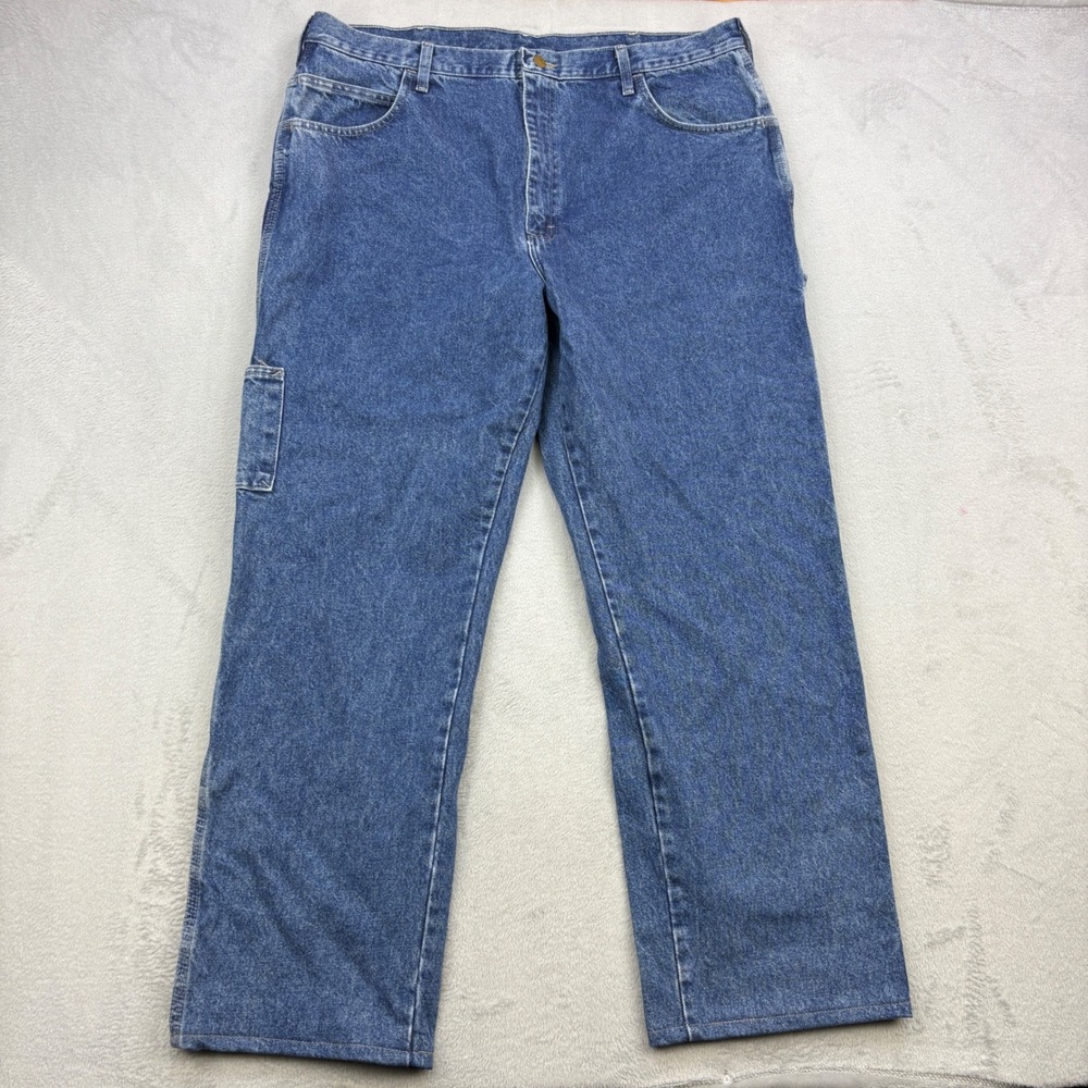 Bulwark FR Carpenter Jeans Mens 42x30 Blue Flame Resistant Workwear Denim Pants